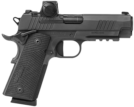 [798681699339] Sig Sauer 191XCA45BXR3RXX 1911 XCarry 45 ACP 8rd 4.25" Black DLC Black DLC Serrated Stainless Steel Slide Black DLC Black G10 Grip