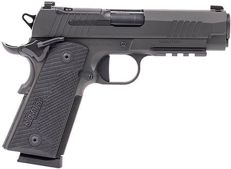 [798681688432] Sig Sauer 1911XCA45BXR3 1911 XCarry 45 ACP 8rd 4.25" Black DLC Black DLC Optic Ready Stainless Steel Slide Black DLC Black G10 Grip