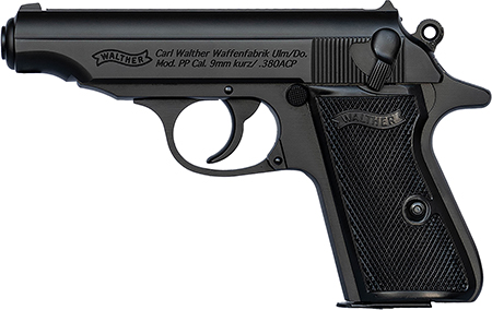 [723364231032] Walther Arms 4796028 PP  380 ACP 7+1 3.90" Black Steel Barrel, Black Serrated Steel Slide, Aluminum Frame w/Beavertail, Textured Grips