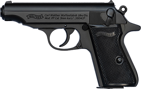 [723364231056] Walther Arms 4796030 PP  32 ACP 8+1 3.90" Black Steel Barrel, Black Serrated Steel Slide, Black Aluminum Frame w/Beavertail, Textured Polymer Grip