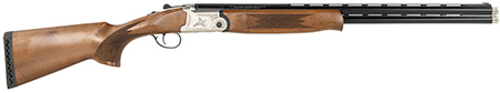 [643477867587] Gforce Arms GF52824Y Filthy Pheasant  Youth 28 Gauge Break Open 3" 2rd 24" Over/Under Vent Rib Barrel, Nickel Plated Engraved Receiver, Fixed Turkish Walnut Stock