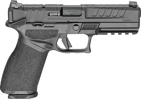 [706397982416] Springfield Armory EC9459BMSU15 Echelon  9mm Luger 15+1 4.50" Black Melonite Steel Barrel, Black Melonite Optic Ready/Serrated Steel Slide, Black Polymer Frame w/Picatinny Rail, 2 Mags