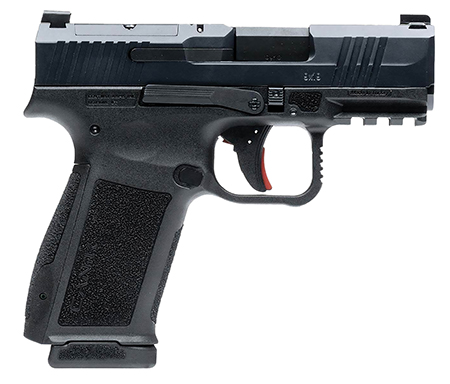 [787450917903] Century Arms HG7882N Mete MC9L Sub-Compact Frame 9mm Luger 17+1 3.18" Black Steel Barrel, Black Nitride Serrated Steel Slide, Black Polymer Frame w/Picatinny Rail, Interchangeable Backstrap Grip