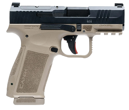 [787450917910] Canik HG7882BDN Mete MC9L Sub-Compact Frame 9mm Luger 17+1 3.18" Black Steel Barrel, Black Nitride Serrated Steel Slide, Flat Dark Earth Polymer Frame w/Picatinny Rail, Interchangeable Backstrap Grip