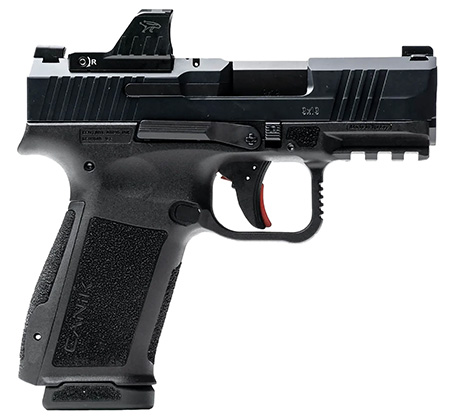 [787450917934] Canik HG7882VN Mete MC9L 17+1 9mm Luger Black Sub-Compact Frame 3.18" Steel Barrel Black, Nitride Serrated Steel Slide, Black Polymer Frame w/Picatinny Rail, MeCanik MO1 Red Dot