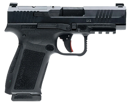 [787450917941] Canik HG7883N Mete MC9LS Sub-Compact Frame 9mm Luger 17+1 3.64" Black Steel Barrel, Black Nitride Serrated Steel Slide, Black Polymer Frame w/Picatinny Rail, Interchangeable Backstrap Grip