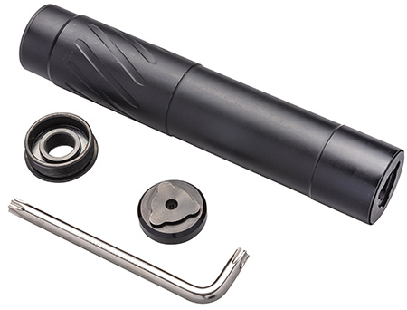 [810171225733] Banish(Silencer Central) 100000111324 Banish 46-V2 .460 cal 1.59" Black Titanium/Stainless Steel 5/8"x24