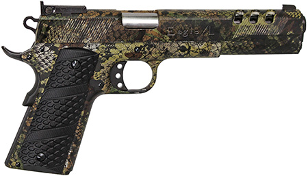 [796167791867] Iver Johnson Arms EAGLEXL10P Eagle XL10P Swamp Snake  10mm 8+1 6" Swamp Snake Hydrographic Front/Rear Angled Serrations Ported 4140 Steel Slide G-10 Snake Skin Grip