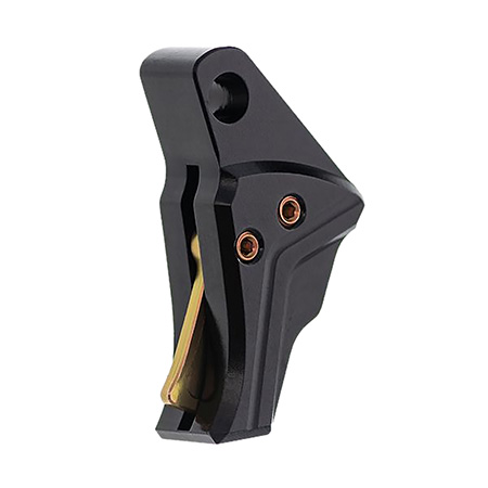 [602024453482] Tyrant CNC TDGTRIG5BLACKGOLD I.T.T.S Trigger/Shoe Black Glock Gen5