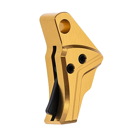 [602024453550] Tyrant CNC TDGTRIG5GOLDBLACK I.T.T.S Trigger/Shoe Gold Glock Gen5