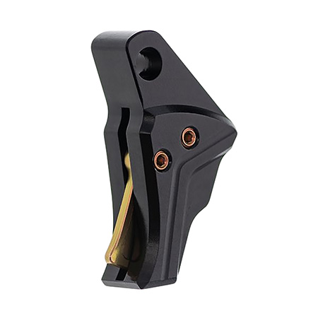 [7426848614859] Tyrant CNC TDG43TRIGBLACKGOLD I.T.T.S Trigger/Shoe Black Fits Glock 43/43x/48