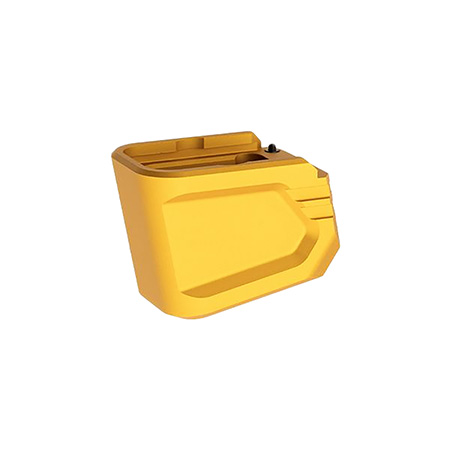 [7426848612657] Tyrant CNC TDG19MAGEXGLD  Magazine Extension Fits Glock 19/23 Gen 4/5 Gold Aerospace Grade Aluminum