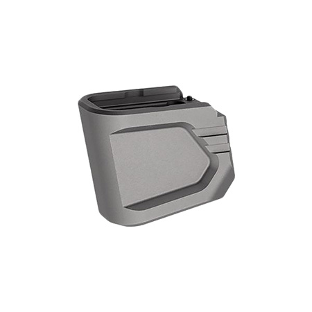 [7426848612800] Tyrant CNC TDG48MAGEXG  Magazine Extension Fits Glock 43x/48 Gray Aerospace Grade Aluminum