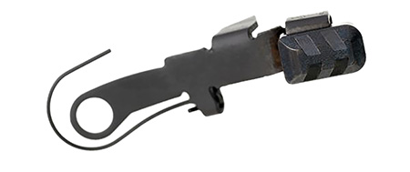 [7426848613883] Tyrant CNC TDGSTOP24BLK Extended Slide Release  9mm Glock Gen 2-4 Black 6061 Aluminum