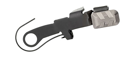 [7426848613852] Tyrant CNC TDGSTOP24G Extended Slide Release  9mm Glock Gray 6061 Aluminum