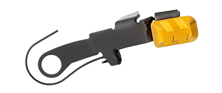 [7426848613876] Tyrant CNC TDGSTOP24GOLD Extended Slide Release  9mm Glock Gen 2-4 Gold 6061 Aluminum