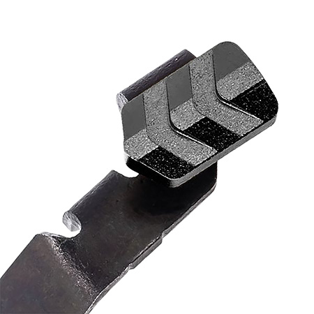 [7426848615443] Tyrant CNC TDGSTOP48BLACK Extended Slide Release  9mm Glock 42/43/43X/48 Black 6061 Aluminum
