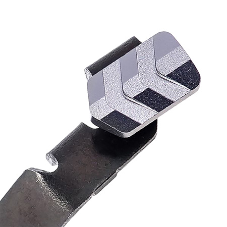 [7426848615467] Tyrant CNC TDGSTOP48G Extended Slide Release  9mm Glock 42/43/43X/48 Gray 6061 Aluminum