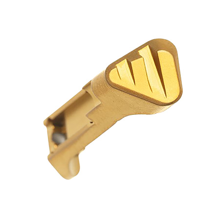 [612789318971] Tyrant CNC TDP365EGOLD Extended Mag Release  Sig P365 Matte Gold 17-4 Stainless Steel