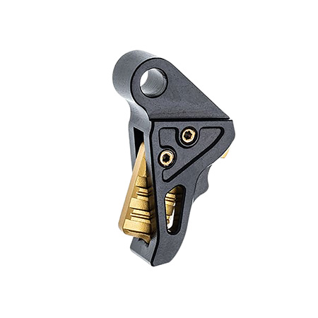 [764046030147] Tyrant CNC TDHCATTRIGBLK/GOLD I.T.T.S  Black Fits Springfield Hellcat Pro