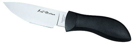 [716104650026] Spyderco FB02P Moran  3.88" Fixed Drop Point Plain Satin VG-10 SS Blade/Black FRN Handle Includes Sheath w/G-Clip