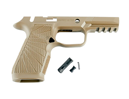 [810025502621] Wilson Combat 320CMT Grip Module Carry Compatible w/ Sig P320 Tan Polymer Frame