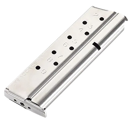 [811826027740] Wilson Combat 9209FS9  920 9rd 9mm Fits Wilson Combat 1911 Full Size Silver Stainless Steel