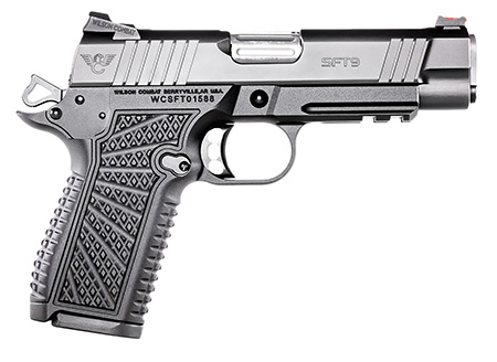 [810129400625] Wilson Combat SFT9CMR42 SFT9 Compact 9mm 15+1 4.25" Lightrail Black Armor-Tuff Stainless Steel