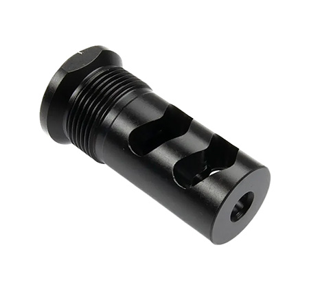 [811826023155] Wilson Combat SPRTMBFB556 Muzzle Brake Whisper 5.56 1/2"x28 Black Melonite