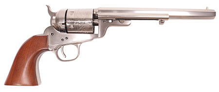 [814230101228] Cimarron CA925N00 1851 Richard -Mason Conversion 38 Special 6 Shot 7.50" Nickel