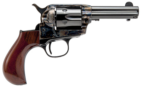 [844234240388] Cimarron CA980DC Lightning Dual Cylinder 9mm Luger 38 Special 6 Shot 3.50" Blued Steel Barrel, Blued Cylinder, Color Case Hardened Steel Frame, Wood Grip