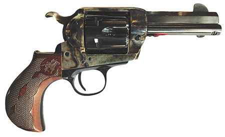[814230101402] Cimarron PP340MALO2 El Malo 2 357 Mag 38 Special 6 Shot 3.50" Color Case Hardened Octagon Barrel, Color Case Hardened Frame, Smooth Walnut Grip, Exposed Hammer