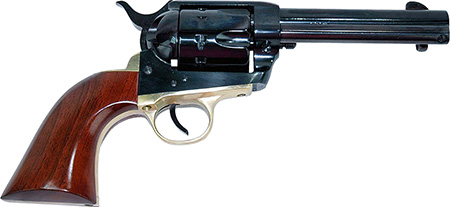 [844234129966] Cimarron PPP22LR Pistolero  22 LR 10rd Shot 4.75" Blued Steel Barrel Blued Cylinder Blued Steel Frame Walnut Grip Exposed Hammer