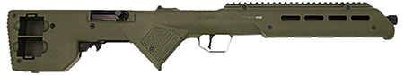 [813865029471] Desert Tech TRKRF2218GRN  Trek-22 Green Compact 22 LR 18" Free Floating Steel Barrel, Picatinny Rail Receiver, M-LOK Handguards, Fixed Polymer Stock, Suppressor Ready