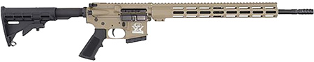 [702458690559] Great Lakes Firearms GL15350SSFDE16 GLFA  350 Legend 5+1 18" Stainless Threaded Barrel, Flat Dark Earth Cerakote Picatinny Rail Aluminum Receiver, M-LOK Handguard, Black Synthetic Stock, Mil-Spec Grip