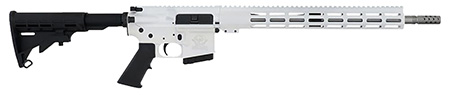[702458691167] Great Lakes Firearms GL15350SSWHT16 GLFA  350 Legend 5+1 18" Stainless Threaded Barrel, White Cerakote Picatinny Rail Aluminum Receiver, M-LOK Handguard Black Synthetic Stock, Mil-spec Polymer Grip