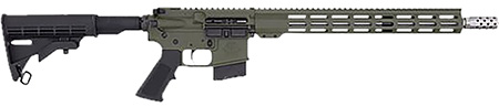 [638457793239] Great Lakes Firearms GL15400SSODG GLFA  400 Legend 5rd 16" Stainless Threaded Barrel, OD Green Cerakote Picatinny Rail Aluminum Receiver, Black Synthetic Stock, Mil-spec Polymer Grip