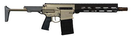 [810152960783] Q LLC BOOMBOX8612INSBR Boombox  8.6 Blackout 20+1 12" Bead Blasted Tapered Threaded Barrel, Black Anodized Picatinny Rail Aluminum Receiver, Adj Folding Stock, Reptilia CQG-NB Grip