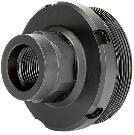 [689396837515] Griffin Armament DT1375X24-1/2X28  Thread Adapter 1/2"x28 17-4 Stainless Steel Nitride Black