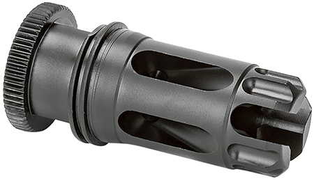 [689396839892] Griffin Armament DLFC22C1228 Dual-Lok Flash Comp 22/5.56 Black QPQ Nitride 17-4 PH Stainless Steel 1/2"x28 Threads