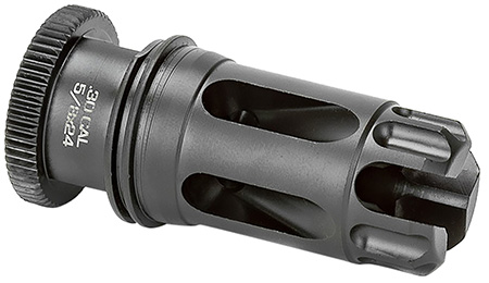 [689396839403] Griffin Armament DLFC30C5824 Dual-Lok Flash Comp 30/7.62mm Black QPQ Nitride 17-4 PH Stainless Steel 5/8"x24 Threads