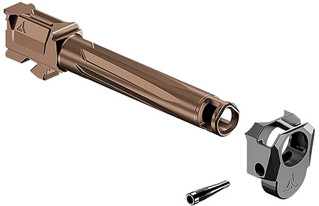 [810098420655] Radian Weapons R0839 Ramjet  &  Afterburner Combo 9mm Luger Compatible w/Glock 17 Gen5, Bronze Stainless Steel