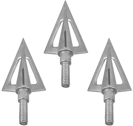 [026509146155] Allen 14615 Ion Fixed Blade Broadhead Gray 3 Pack