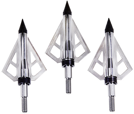 [026509146254] Allen 14625 Optimus Broadhead Stainless Steel Blades Silver 3 Pack