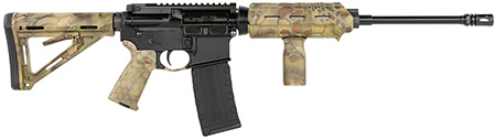 [848456003646] Del-Ton Inc SM316LCM SM316L  5.56 NATO 30+1 16" Black Manganese Phosphate Steel Barrel, Black Hardcoat Anodize Aluminum Receiver w/Picatinny Rail, Kryptek Camo Synthetic Stock  &  Grip
