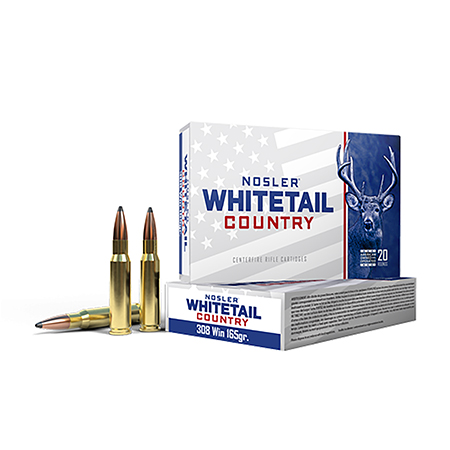 [054041401203] Nosler 40120 Whitetail Country  308Win 165gr Spitzer Boat Tail 20 Per Box/10 Case