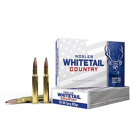 [054041401258] Nosler 40125 Whitetail Country  30-06Springfield 165gr Spitzer Boat Tail 20 Per Box/10 Case