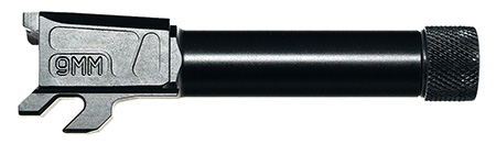 [816341028470] Faxon Firearms M & PA910NSNOQ-T Duty Series  9mm Luger Threaded Black Nitride Steel, Fits M & P Shield 3.1"