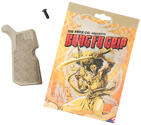 [860010992616] Die Free Co Llc KFGFDE Kung Fu Grip  Flat Dark Earth Nylon Fits AR15/M4/AR10/SR25