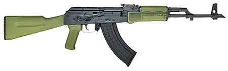 [850028892114] Riley Defense Inc RAK102G RAK  7.62x39mm 30+1 16.25" Black Nitride Threaded Barrel, Black Oxide Mil-Spec Receiver, Fixed Army Green Polymer, Stock OD Green Polymer Grip